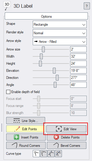 Landscape Design Software - Adding a 3D Label