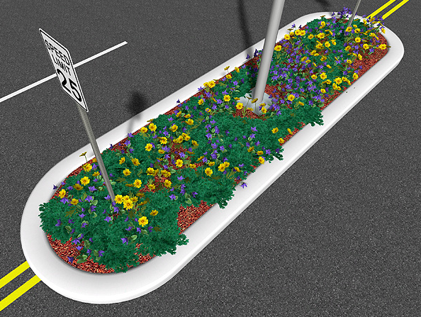 Landscape Design Software - Adding a Curb