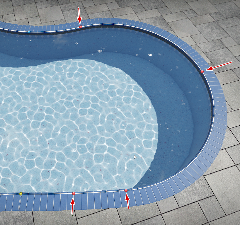 Paste Shape into Pool Stairs/Seat