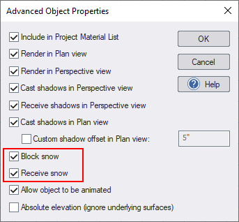 Landscape Design Software - Weather Settings