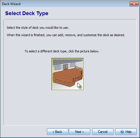 Click the image to select your deck style