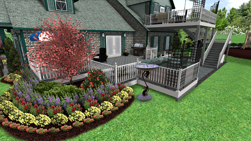 You have completed adding a picture to your landscape design using Realtime Landscaping Architect