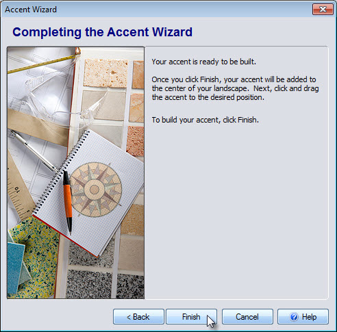 Click Finish to complete the last step of the Accent Wizard