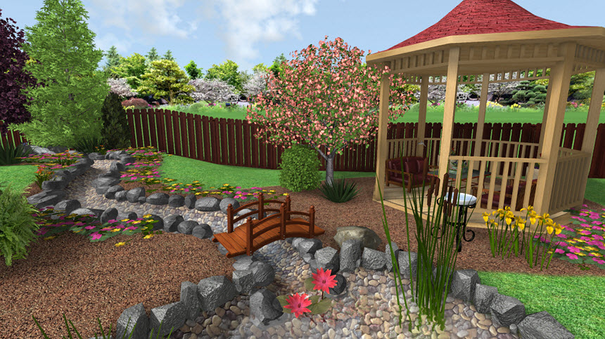 Completed custom accessory using our user-friendly landscaping software