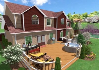 Deck Design with a Hot Tub
