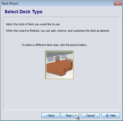 Click the image to select your deck style