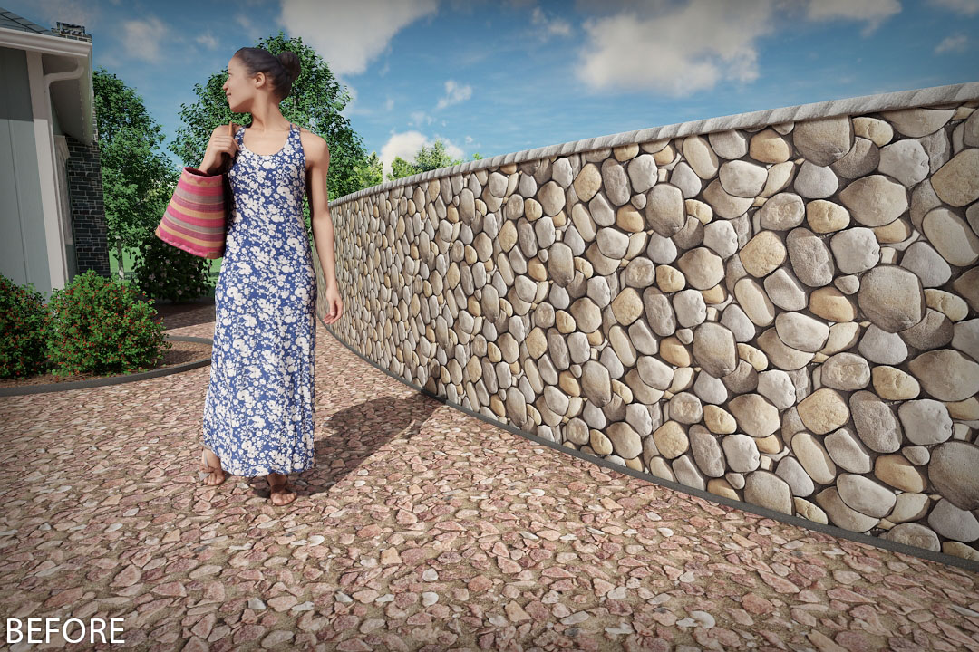 Hide Tiling Pattern Before