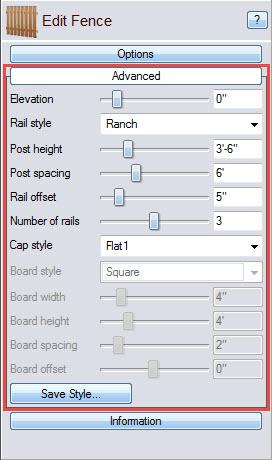 Further customize your fence with these advanced options