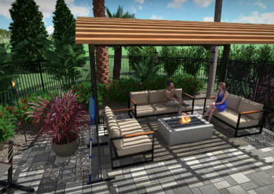 Landscape Design with Pergola