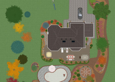 Landscape Plan with Swimming Pool