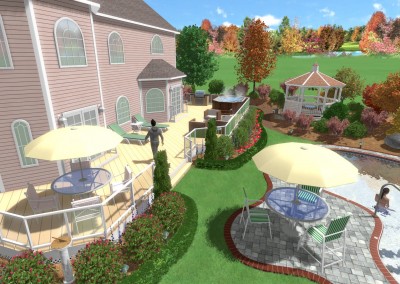 Swimming Pool Created with Realtime Landscaping Pro