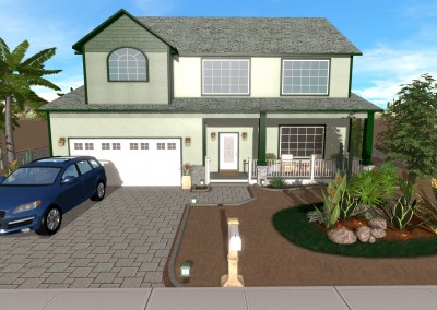 Front Lawn in a Landscape Design