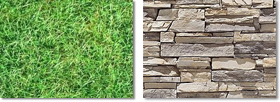 just a few of the materials included with our landscape design software