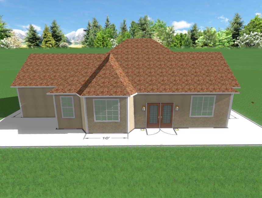 You have now completed building a house over an overlay using Realtime Landscaping Pro