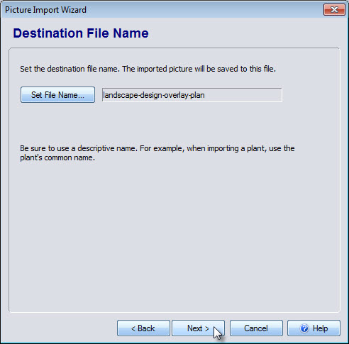 Choose a destination file name for your overlay