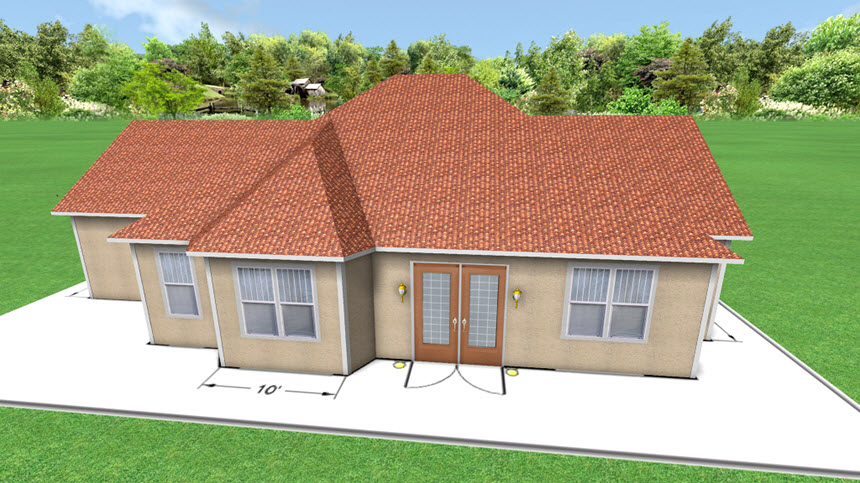 You have now completed building a house over an overlay using Realtime Landscaping Architect