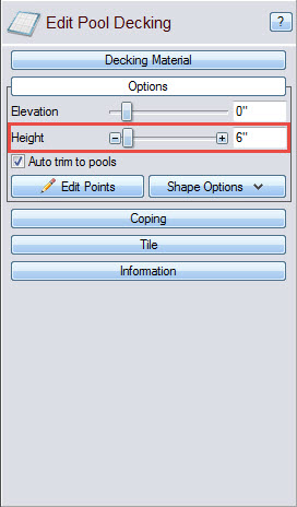 Adjust the height of your pool decking