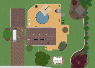 Residential Landscaping with Deck